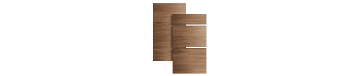 Køkkenlåge fra Epoq af typen Edge Walnut
