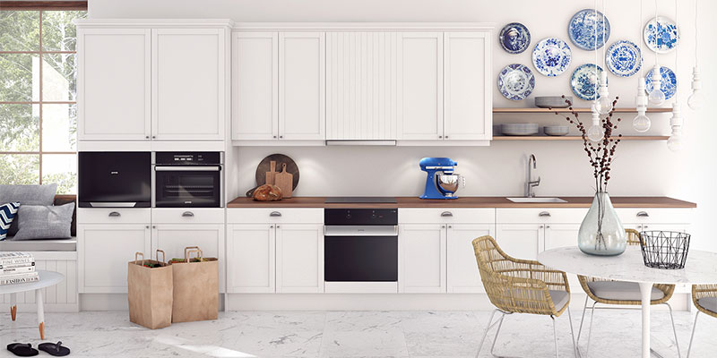 Shaker Offwhite er en klassisk model med varme Offwhite køkken – Shaker Offwhite fra Epoq