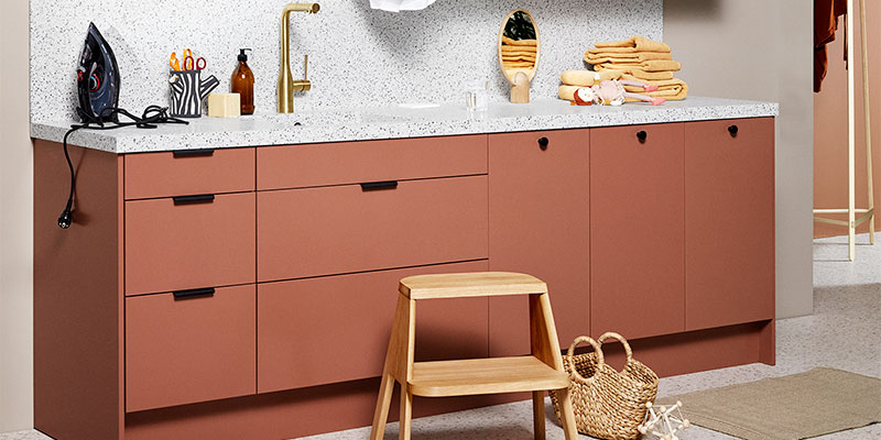 Trend Sienna er en flot og varm jordfarve, der minder om terracotta Bryggers fra Epoq i serien Trend i farven Sienna