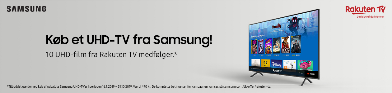 Køb et UHD-TV fra Samsung – 10 UHD lejefilm er inkluderet Samsung UHD-TV kampagne