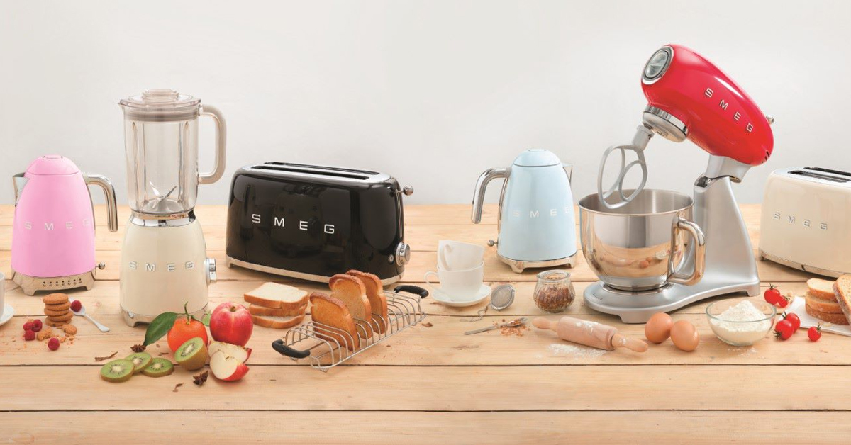 SMEG - køkkenprodukter med et stilrent retrodesign