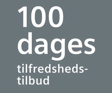 100 dages tilfredshedsgaranti 100 dages tilfredshedsgaranti