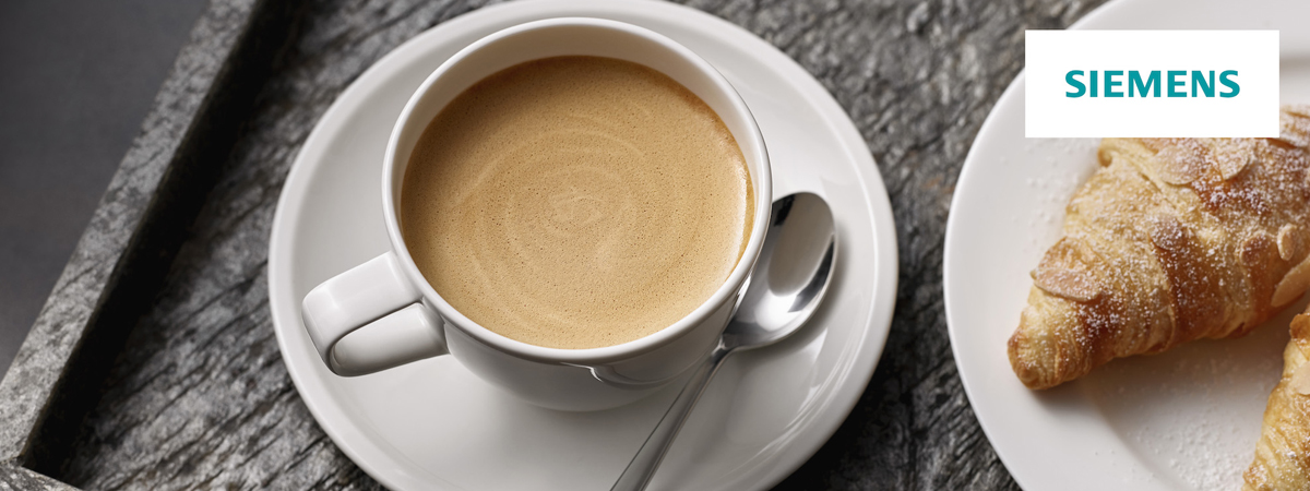 Siemens EQ - perfekt espresso med kun ét tryk Siemens EQ kaffemaskin