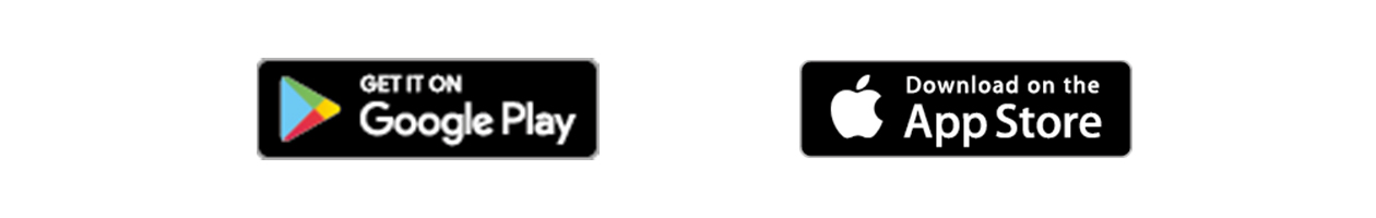 Download appen Google Plays logo og Apples logo