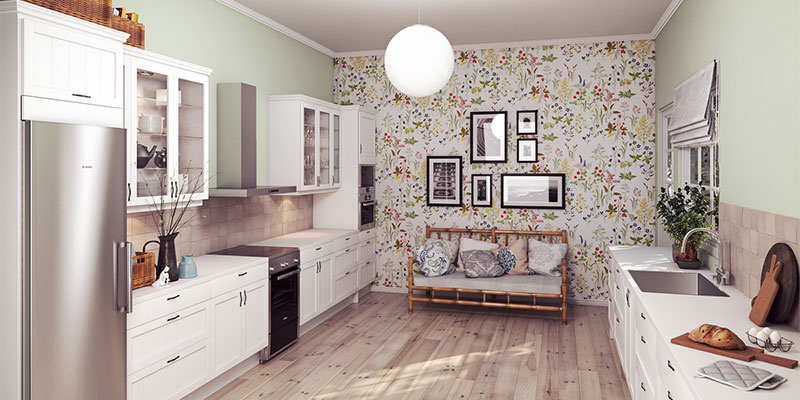 Allmo Offwhite er et klassisk køkkendesign med nostalgisk præg Epoq-køkkenet Allmo i farven Offwhite