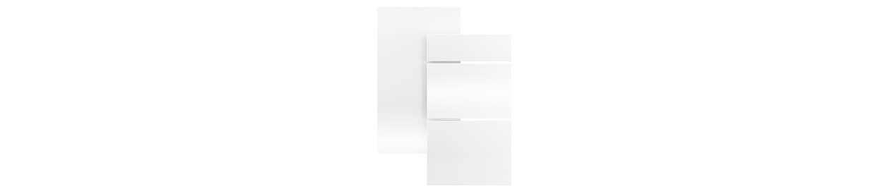 Køkkenlåge fra Epoq af typen Gloss White Hvid højglans køkkenlåge fra Epoq af typen Gloss White