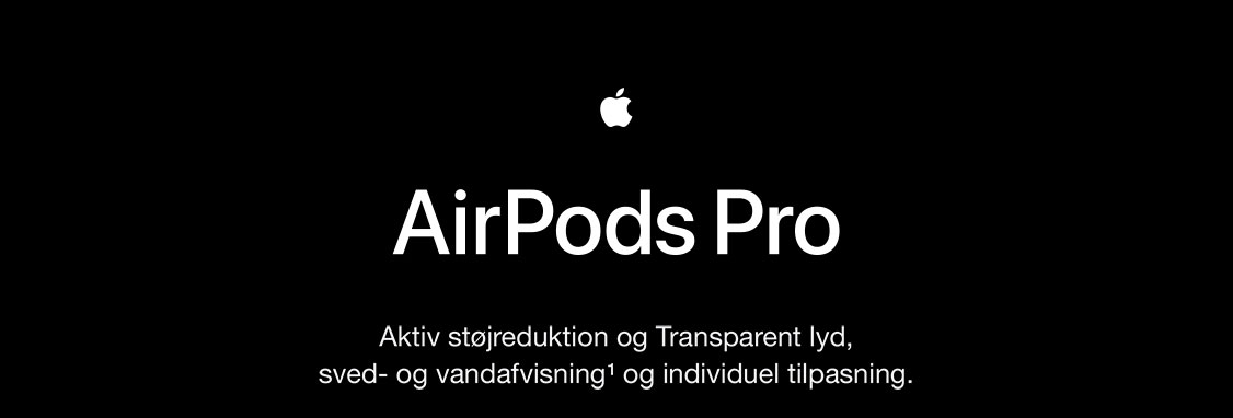 AirPods Pro er kommet - og det er som sød musik og magi i dine ører AirPods Pro og Apple Logo