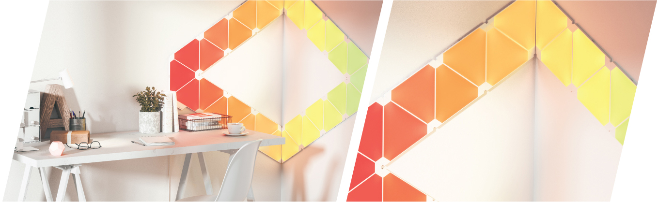 Nanoleaf Nanoleaf ved skrivebord