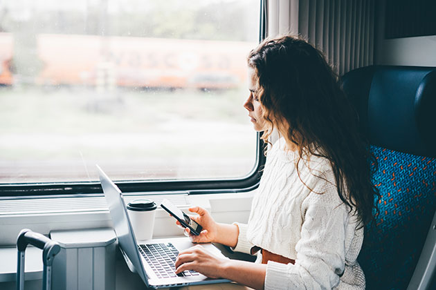 Brug din mobil som wi-fi hotspot Fotograf i snevejr