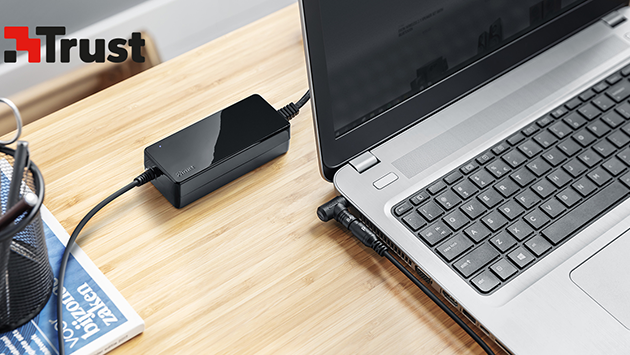 Trust har et bredt sortiment af tilbehør til PC og laptop Oplader til laptop fra Trust