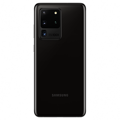 Samsung Galaxy S20 Ultra Samsung Galaxy S20 Ultra set fra bagsiden med kameraer