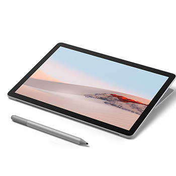 Skriv, tag noter og lav lektier direkte på skærmen i tablet-tilstand Surface Go 2 i tablettilstand