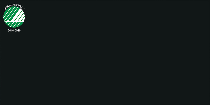 Black Super Matte 190 Bordplade af laminat med navnet Black Super Matte 190