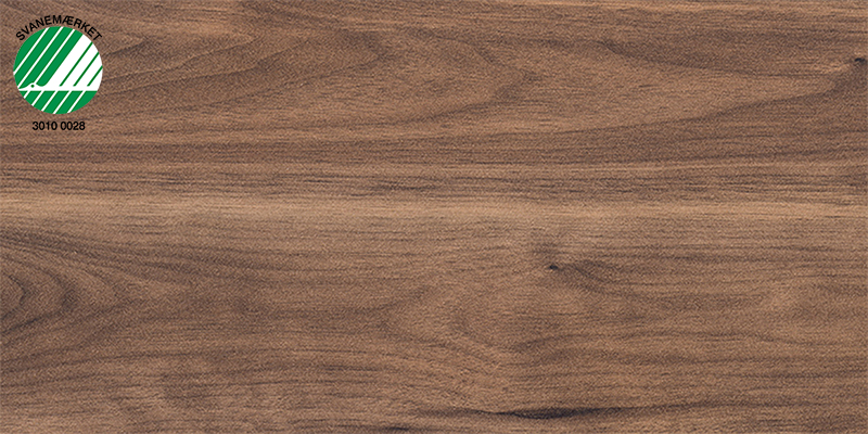 Walnut 4447-EM Bordplade af laminat med navnet Walnut 4447-EM