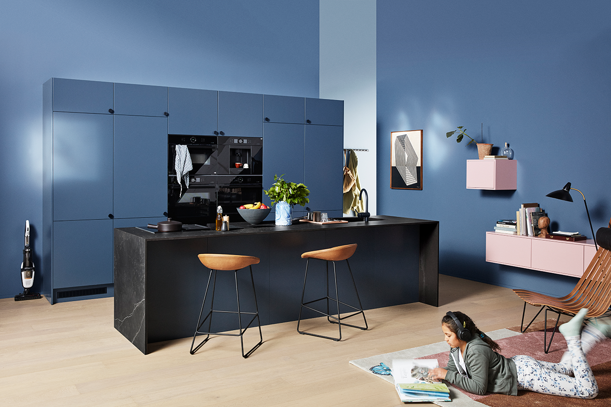 Se vores bedste tip til at få et nyt køkken med et budget på mere end 60.000 kroner Epoq Trend Blue Grey køkken