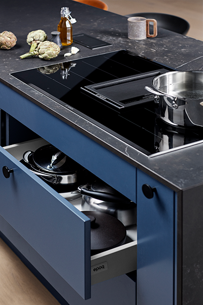 Køkkenserien Trend Blue Grey fra Epoq Helt nyt køkken af typen Trend Blue Grey med ovn