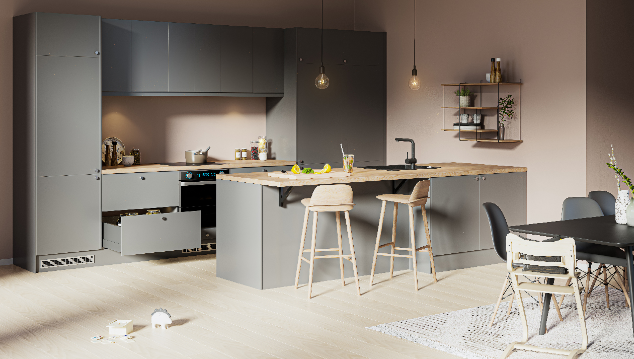Trend Warm Grey køkken Trend Blue Warm køkken