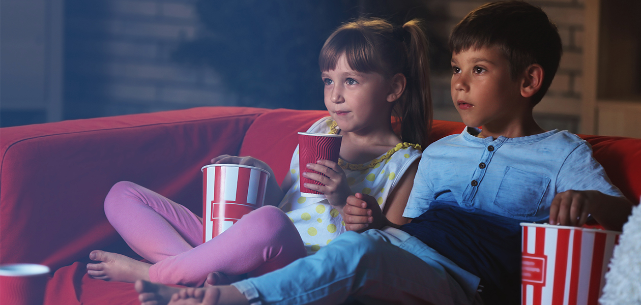 OLED er behagelig for øjnene Børn ser TV