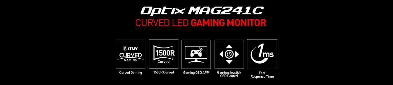 MSI OPTIX MAG241C Specifikationer til MSI OPTIX MAG241C