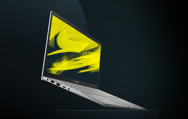 Enkelhed Hvid ASUS VivoBook S14 fra siden