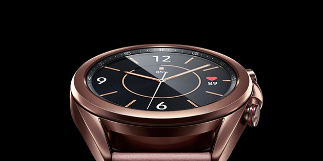 Galaxy Watch 3 giver dig fuld kontrol over træning og sundhed Samsung Galaxy Watch 3 i farven Mystic Bronze