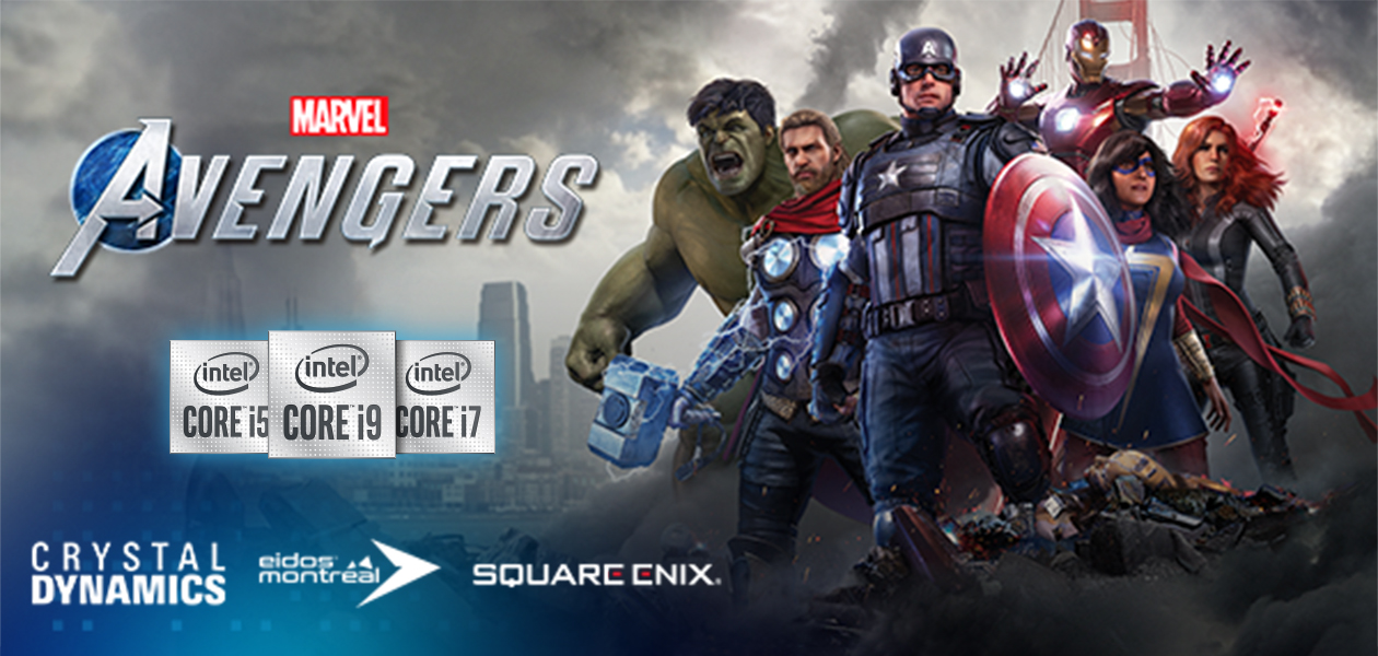 Køb en kvalificeret computer med Intel Core™ – og få Marvel’s Avengers med i købet Køb en kvalificeret computer med Intel Core™ – og få Marvel’s Avengers med i købet