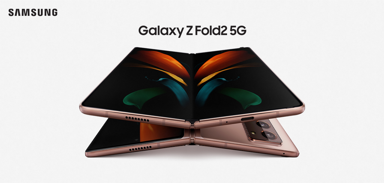 Køb Samsung Galaxy Z Fold2 5G Samsung Galaxy Z Fold2 5G på banner