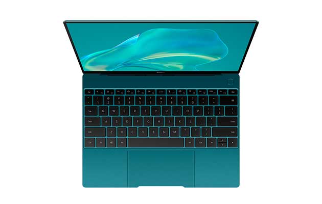 Huawei MateBook X med Huawei Free Touch Huawei MateBook X