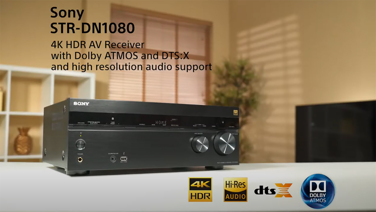 Sony STR-DN1080 – 4K HDR AV-receiver med Dolby Atmos og DTS:X Sony STR-DN1080