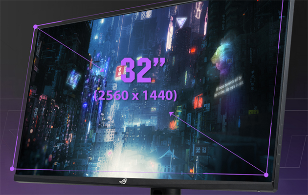 Detaljerede billeder og kontrast ROG Swift PG329Q