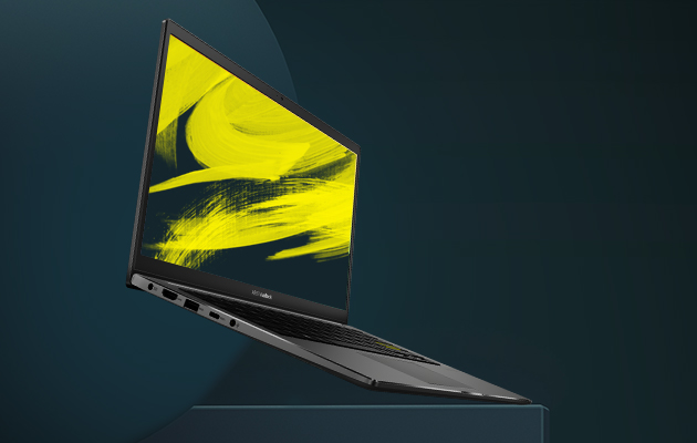 Enkelhed Hvid ASUS VivoBook S14 fra siden