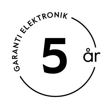 Produktgaranti på op til 5 år (elektriske produkter) Ikon med 5 års garanti