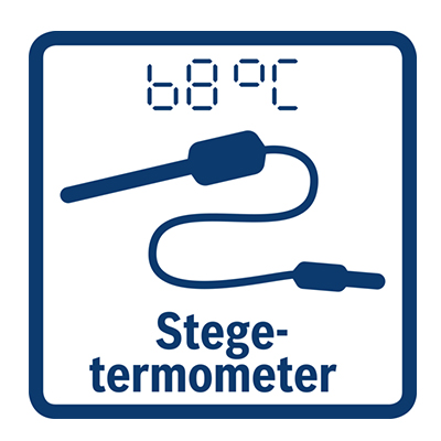 Stegetermometer fra Bosch Illustration af en stegetermometer