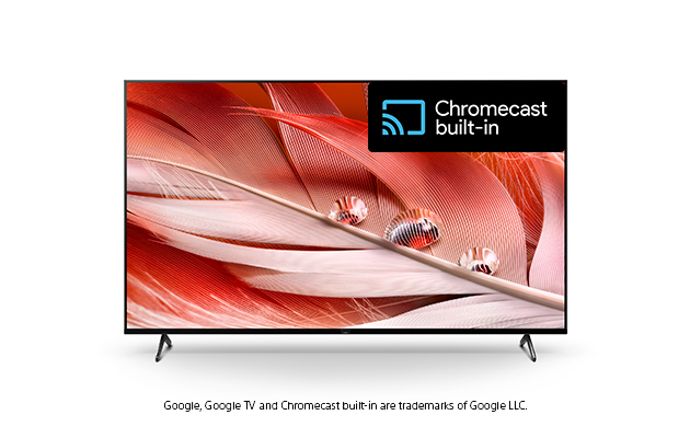 Indbygget Chromecast BRAVIA XR TV med Chromecast-logo