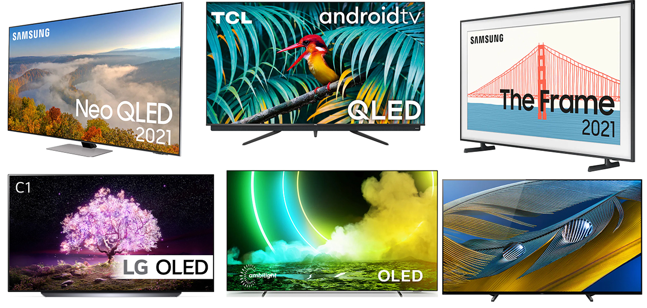 Vælg dit nye TV efter teknologi og kvalitet – så får du det bedste TV for dig Billede af forskellige TV’er