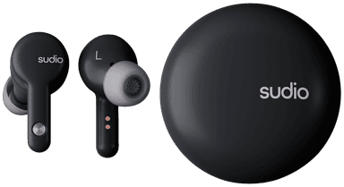 Sudio A2 trådløse in-ear høretelefoner (sort)