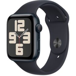 Apple Watch SE 2nd Gen 44mm GPS (Midnat Alu/Midnat sportsrem S/M)