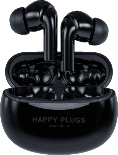 Happy Plugs Joy Pro helt trådløse in-ear høretelefoner (sort)