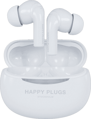 Happy Plugs Joy Pro helt trådløse in-ear høretelefoner (hvid)