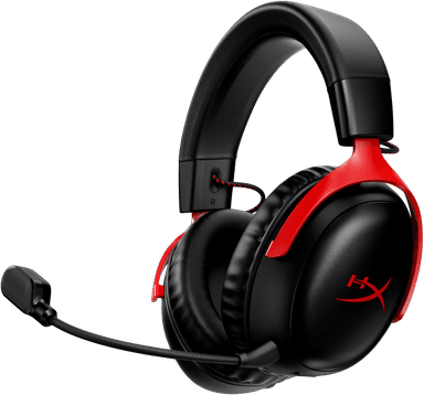 HyperX Cloud III Trådløse gaming høretelefoner (sort/rød)