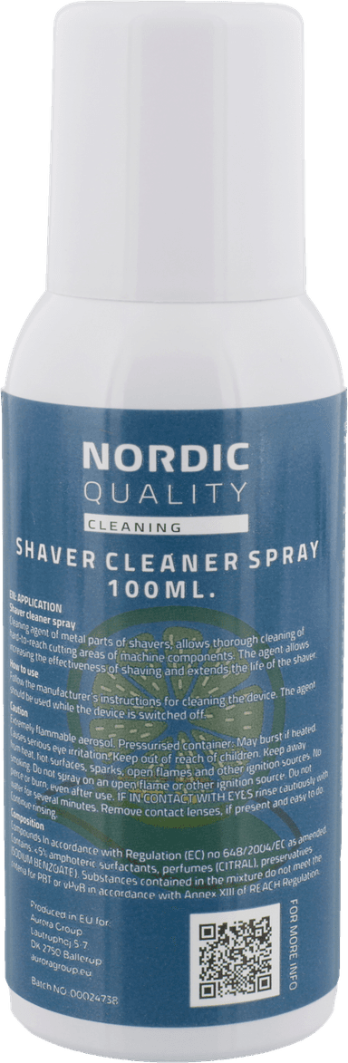 Nordic Quality rengøringsspray til barbermaskine NQ352799