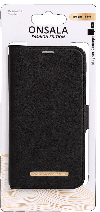 Onsala iPhone 13 Pro pungetui (Midnight Black)