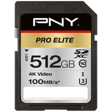 PNY Pro Elite SDXC hukommelseskort 512 GB