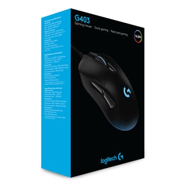 Logitech G403 Prodigy gaming mus - sort