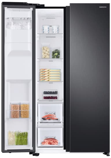 Samsung side-by-side køleskab RS68N8231B1 (sort)