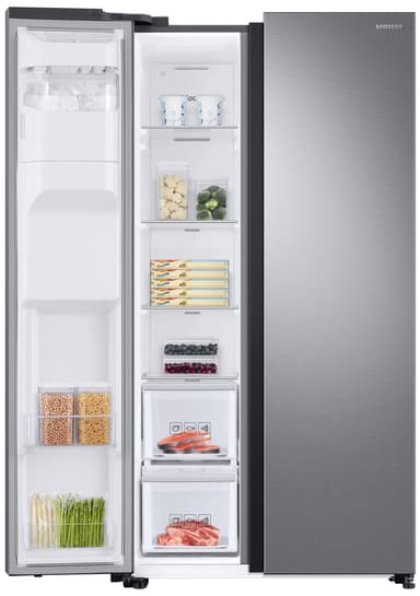 Samsung side-by-side køleskab RS68N8231SL (stål)