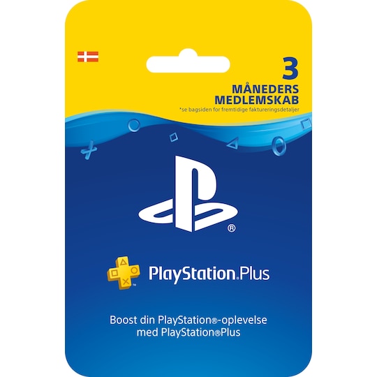 PlayStation Plus abonnement - 3 måneder