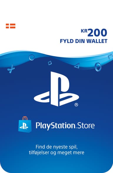 Playstation Live Network Card (PSN) - PS4, PS3, PSP, PS Vita - 200 DKK