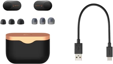 Sony trådløse in-ear høretelefoner WF-1000XM3 (sort)