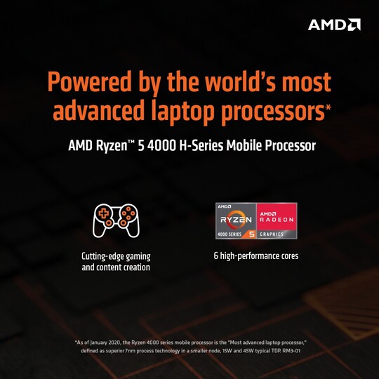 Lenovo IdeaPad Gaming 3 R5/8/512/1650 15.6" bærbar gaming computer